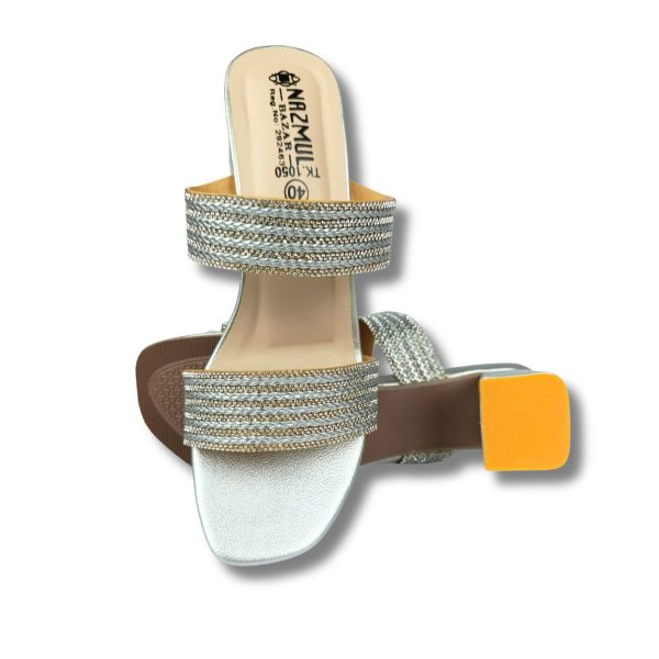 Elegant Heeled Slide Sandal 1123